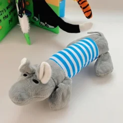 Elephant-Shaped Dog Bites Sounding Toy: Durable Chew Toy for Aggressive Chewers!