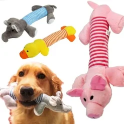 Elephant-Shaped Dog Bites Sounding Toy: Durable Chew Toy for Aggressive Chewers!
