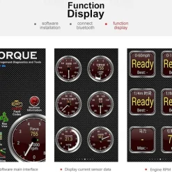 Elm327 Bluetooth Car Code Reader OBD2 V2.1 Mini OBD 2 Car Diagnostic-Tool Scanner Elm327 OBDII Adapter Auto Engine Diagnostic Tool