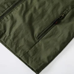 Embroidered Casual Men's Lightweight Waterproof Hooded Rain Jacket Outdoor Raincoat Shell Jacket for Hiking Travel