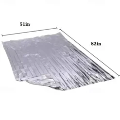 Emergency Silver Mylar Thermal Compact Waterproof Blankets For First Aid Kits, Natural Disasters Equipment, Retain Body Heat, Keeps You Warm Dimension After Opening 82*51in