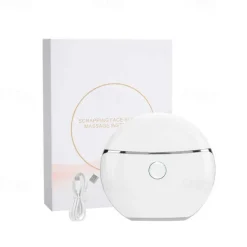 EMS Face Guasha Massager with Red/Blue/Purple Light 42 Heat Massage Microcurrent Machine for Anti-Aging Anti-Wrinkles Face Lifting Body Relief