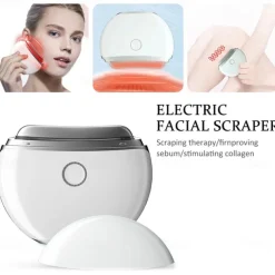 EMS Face Guasha Massager with Red/Blue/Purple Light 42 Heat Massage Microcurrent Machine for Anti-Aging Anti-Wrinkles Face Lifting Body Relief