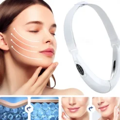 EMS Face Lift Device LED Photon Therapy Vibratory Face Massager Face Slimming Double Chin Removal V-Line Lift Belt Skin care product