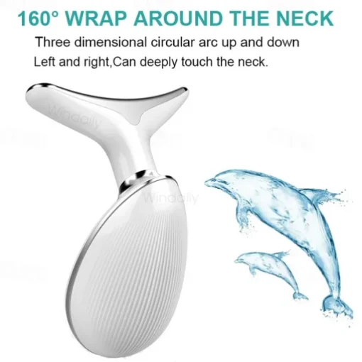 EMS Microcurrent Face Neck Beauty Device LED Photon Firming Rejuvenation Anti Wrinkle Thin Double Chin Skin Care Facial Massager