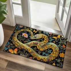 Enamel Snake Doormat Kitchen Mat Floor Mat Non-Slip Area Rug Oil Proof Rug Indoor Outdoor Mat Bedroom Decor Bathroom Mat Entrance Rug