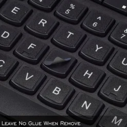 English Keyboard Stickers for Laptop Desktop Matte Keyboard Letters Replacement 1pc