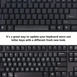 English Keyboard Stickers for Laptop Desktop Matte Keyboard Letters Replacement 1pc