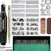 Engraving Tool Kit Multi-Functional Electric Corded Micro Engraver Etching Pen DIY Rotary Tool For Jewelry Glass Wood Metal Ceramic Plastic(U.S Model)