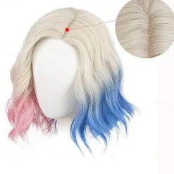 Enid Sinclair Wig.Enid Sinclair Cosplay WigCostume Wigs White Short Wavy Gradient Wig Women Girls Synthetic Hair Carnival Party Halloween Wigs