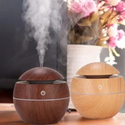 Essential oil diffuser with aroma USB ultrasonic humidifier for home aroma diffuser steam diffuser 7-color LED light 130 ML office