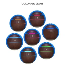 Essential oil diffuser with aroma USB ultrasonic humidifier for home aroma diffuser steam diffuser 7-color LED light 130 ML office
