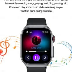 ET 585 Smart Watch 2.04 inch Screen ECG Monitoring One Click Intelligent Micro Examination Bluetooth Call Smartwatch