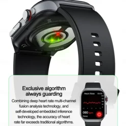 ET 585 Smart Watch 2.04 inch Screen ECG Monitoring One Click Intelligent Micro Examination Bluetooth Call Smartwatch