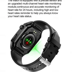 ET280 Smart Watch 2.04 Amoled Large Screen Bluetooth Call ECG Detection Heart Rate Health Monitoring SOS Sports Smartwatch