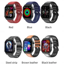 ET280 Smart Watch 2.04 Amoled Large Screen Bluetooth Call ECG Detection Heart Rate Health Monitoring SOS Sports Smartwatch