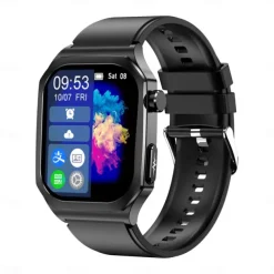 ET280 Smart Watch 2.04 Amoled Large Screen Bluetooth Call ECG Detection Heart Rate Health Monitoring SOS Sports Smartwatch