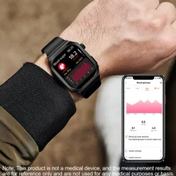 ET280 Smart Watch 2.04 Amoled Large Screen Bluetooth Call ECG Detection Heart Rate Health Monitoring SOS Sports Smartwatch