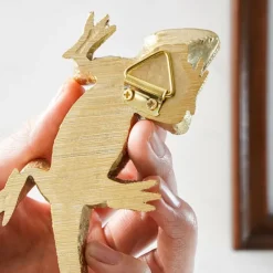 European Style Lizard Wall Decoration Gold Retro Wall Decoration Tree Resin Material Handmade Handicraft Decorative Ornaments Suitable For Home Wall Decoration