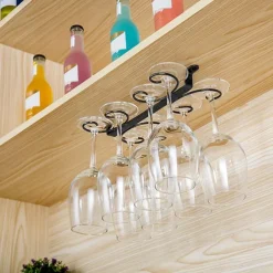 European-style Wine Glass Holder Wine Cabinet Tall Glass Holder Creative Upside Down Hanging Glass Holder Hanging Glass Holder Household Wine Glass Holder