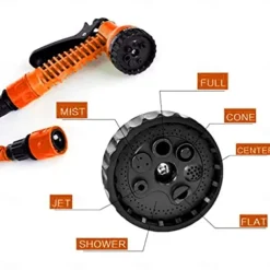 Expandable Garden Hose Leak-Proof Expandable Hose High-Pressure Telescopic Watering Pipe Magic Flexible Water Hose With 7 Function Spray Nozzle For Car Washing Garden Watering Car Accessories
