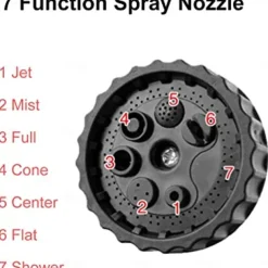 Expandable Garden Hose Leak-Proof Expandable Hose High-Pressure Telescopic Watering Pipe Magic Flexible Water Hose With 7 Function Spray Nozzle For Car Washing Garden Watering Car Accessories