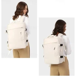 Expandable Travel Backpack with USB Charging Port – Large Capacity Carry-On Bag for Men and Women, Business, College, or Weekend Trips