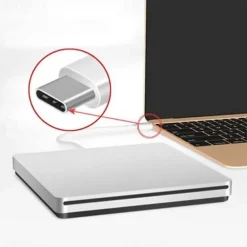 External DVD Burner Drive USB 3.0 Type-C Optical Drive Slim Slot-in CD DVD RW Burner Player USB C Superdrive for Window