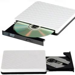 External USB3.0DVD RW CD Burner Portable Optical Drive Burner Reader Player For PC Laptop MacBook Windows 7/8/10/11/XP/Vista/Linux OS