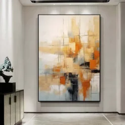 Extra Large abstract painting hand painted Beige white red textured painting Colors abstract wall art painting handmade modern abstract canvaslarge acrylic canvas art painting