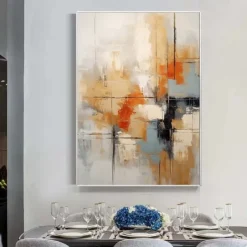 Extra Large abstract painting hand painted Beige white red textured painting Colors abstract wall art painting handmade modern abstract canvaslarge acrylic canvas art painting