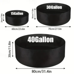 Extra Large Fabric Raised Planting Bed Round Flower Pot Planter Bag Garden Bed Bag Herb Flower Vegetable Plant