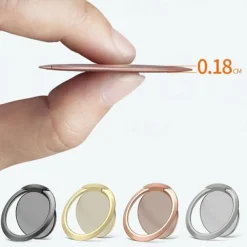 Extremely Thin Luxury Metal Mobile Phone Socket Holder Universal Telephone Magnetic Car Bracket Stand Accessories Finger Ring