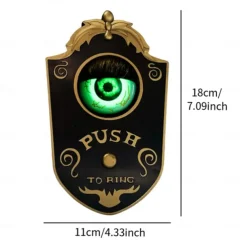 Eyeball Doorbell Halloween Door Decorations,Haunted House Horror Halloween Party