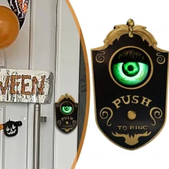 Eyeball Doorbell Halloween Door Decorations,Haunted House Horror Halloween Party