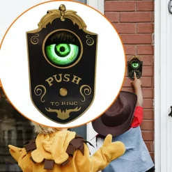 Eyeball Doorbell Halloween Door Decorations,Haunted House Horror Halloween Party