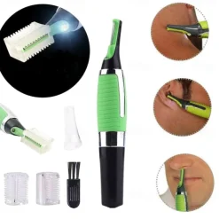 Eyebrow Ear Nose Trimmer Men's Removal Scissors Razor Electric Nose Hair Trimmer Razor Neck Eyebrow Hair Removal (not included in dry battery delivery)