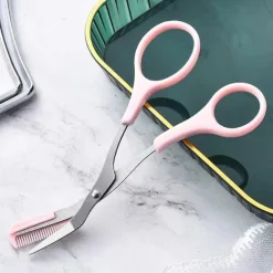 Eyebrow Trimmer Scissor With Comb Lady Woman Men Hair Removal Grooming Shaping Stainless Steel Eyebrow Remover Makeup Tool