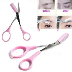 Eyebrow Trimmer Scissor With Comb Lady Woman Men Hair Removal Grooming Shaping Stainless Steel Eyebrow Remover Makeup Tool