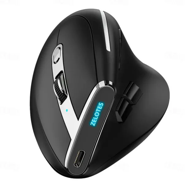 F-36 Ergonomic Vertical Mouse Right Left Hand 2.4G+BT1+BT2 Wireless Computer Gaming Mice Optical USB Mice for Computer Desktop