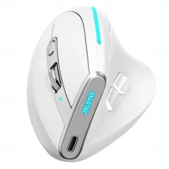 F-36 Ergonomic Vertical Mouse Right Left Hand 2.4G+BT1+BT2 Wireless Computer Gaming Mice Optical USB Mice for Computer Desktop