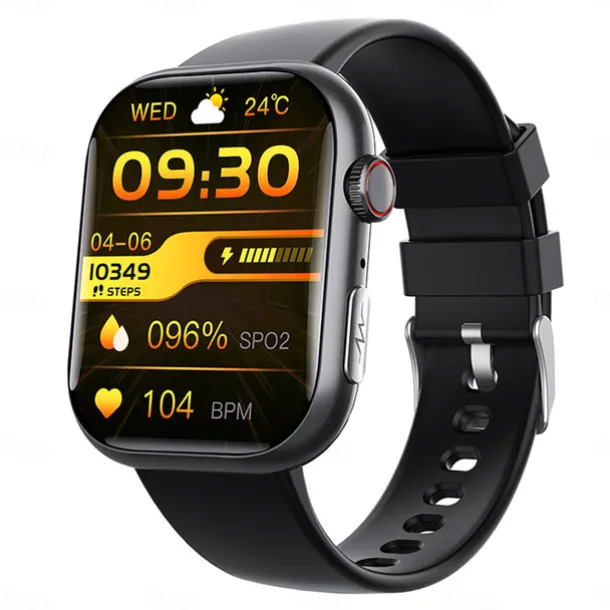 F100 Smart Watch Bluetooth Call 2.1inch Large Screen ECG HRV 24 Hrs Heart Rate Health Monitor SOS Men Women Smartwatch