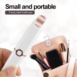 Facial Hair Removal for Women Rechargeable Hair Remover 2 in 1 Eyebrow Trimmer and Face Shavers for Women Hair Removal for Eyebrows Peach Fuzz Lips Arms with Light