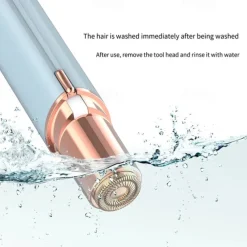 Facial Hair Remover for Women, Lip Eyebrow Trimmer Hair Remover Mini Shaver Epilator for Women