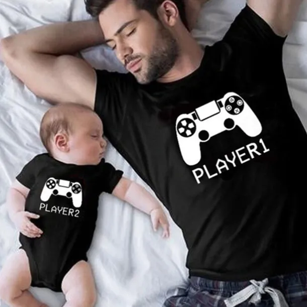 Family Tops Cotton Letter Casual Silver Multicolor Black Sleeveless Mommy And Me Outfits Adorable Matching Outfits