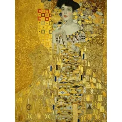 Famous Gustav Klimt Wall Art Canvas The Kiss Adele Bloch Bauer Prints and Posters Pictures Decorative Fabric Painting For Living Room Pictures No Frame