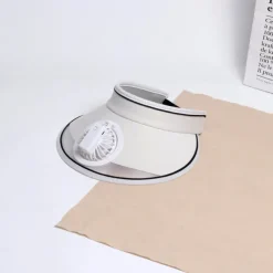 Fan Hat Sun Visors Hat with Fan, Large Area Sun Hat with 2 Speeds Cooling Fan, Sun Protection