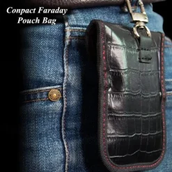 Faraday Bag for Key Fob(2 Pack) Faraday Cage Protector Car RFID Signal Blocking Key Fob Protector Double-Layers of Shielding Carbon Fiber Material Anti-Theft Faraday Pouch