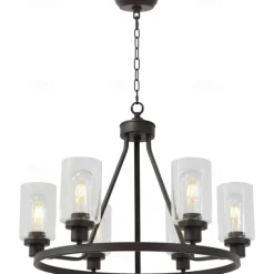 Farmhouse Chandelier 6 Light 25
