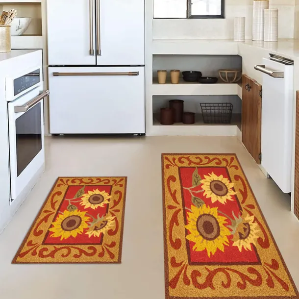 Farmhouse Chicken Area Rug Kitchen Mat Non-Slip Oil Proof Floor Mat Livingroom Rug Indoor Outdoor Mat Bedroom Decor Bathroom Mat Entrance Rug Door Mat